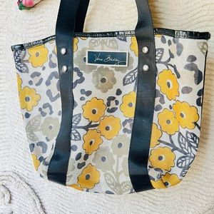 Vera Bradley Yellow Floral Mesh Bag - Great Condition!